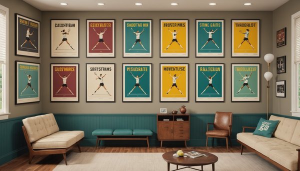 Affiches de tennis : collection rétro pour passionnés de sport